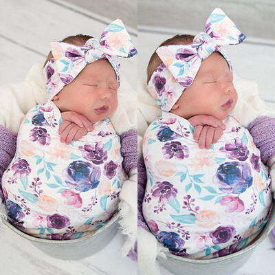 

Newborn Baby Floral Snuggle Swaddling Wrap Blanket Sleeping Bag Swaddle 3Pcs
