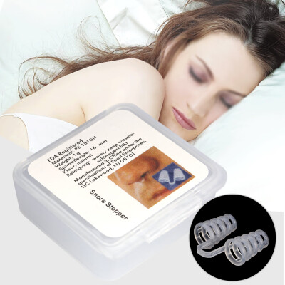 

Greensen 2Sizes Relieve Snoring Stopper Guard Easy Sleeping Breath Aid Clip Nasal Dilator DeviceSnoring Clip Snoring Device