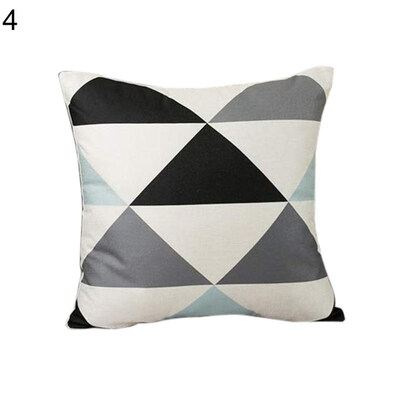 

Home Striped Leaf Throw Pillow Case Cushion Cover Sofa Bed Car Cafe Office Decor