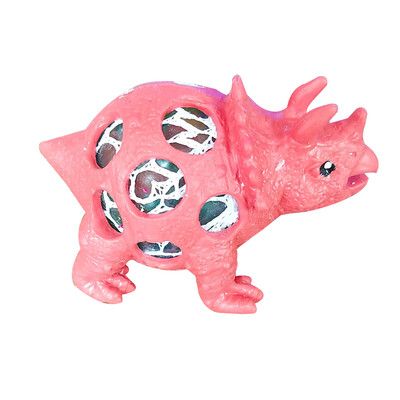 

3pcs Rubber Dinosaur Shaped Decompression Toys Animals Stress Relieve Squeeze Toys Gifts Random