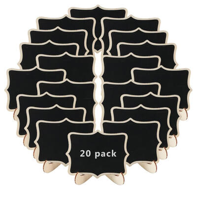 

20pcs Mini Blackboard Wooden Wedding Table Number Signs Chalkboard w Stand