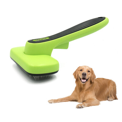 

Soft Dog Pet Brush Pet Dog Grooming Brush Pet Grooming Tool Self Cleaning Slicker Brush for Dog Pet
