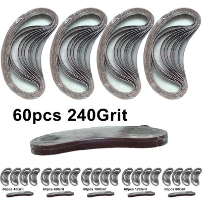 

60pc Sanding Belts 406080120180240 Grit Belt Sander Sanding Belt