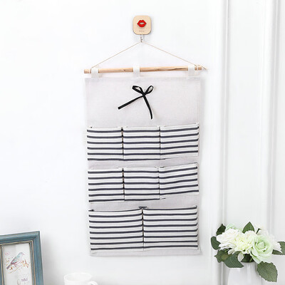 

〖Follure〗Multiple Pockets Storage Hanging Bag Wall Mounted Door Pouch Room Organizer BU