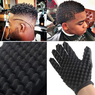 

Siaonvr 1PC Fashion Curls Coil Magic Tool Wave Barber Hair Brush Sponge Gloves