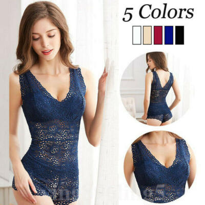 

Womens Sexy Lingerie Underwear Suit Corset Lace Push Up Vest Top Bra Pants Set