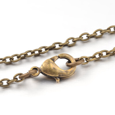 

Iron Cross Chain Rolo Chain Necklace Makings Antique Bronze 275"