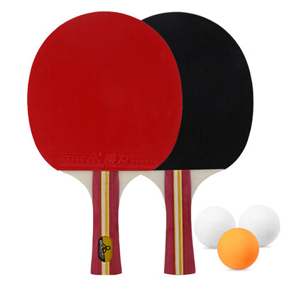 

Table Tennis Racket Set 2 Ping Pong Paddles&3 Ping Pong Balls