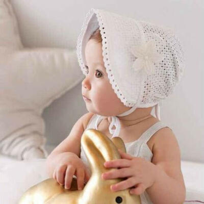 

Cute Toddlers Baby Girls Flower Princess Sun Hat Cap Summer Cotton Hat Bonnet US