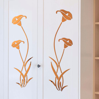 

〖Follure〗3D Diy Flower Shape Acrylic Wall Sticker Modern Stickers Decoration