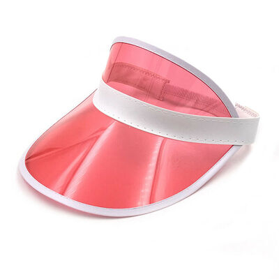 

Summer PVC Hat Sun Visor Casual Hat Clear Plastic Adult Sunscreen Cap