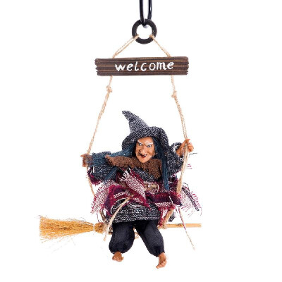 

Haunted House Decoration Ghost Witch Horror Scary Hanging Welcome Horror Flying Pendant