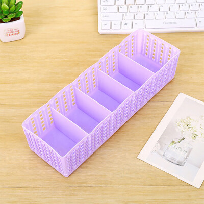 

Siaonvr Plastic Organizer Storage Box Tie Bra Socks Drawer Cosmetic Divider