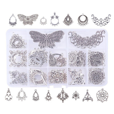 

PH PANDAHALL 90 pcs Tibetan Style Alloy Chandelier Components Links Sets