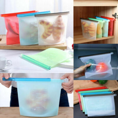 

1 Reusable Silicone Food Preservation Bags Airtight Seal Food Storage Containers