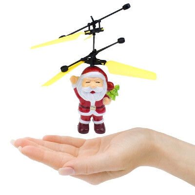 

Motion Sensor Santa Claus Christmas Ornament Hand Operated Drone Flying Toys for Boys or Girls