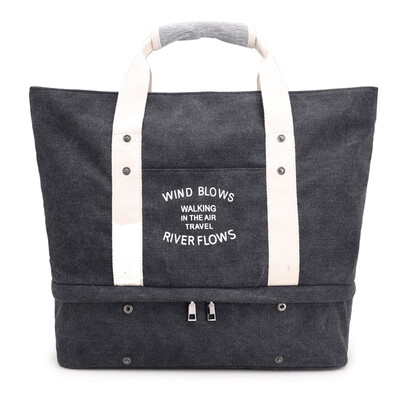 

Women Canvas Handbag Shoulder Bag Large Capacity Casual Tote Travel Bag