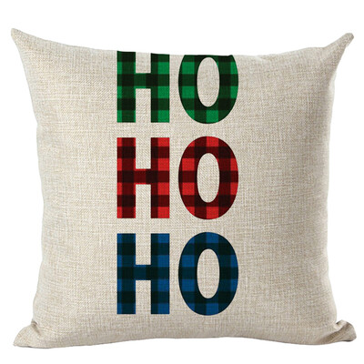 

〖Follure〗Merry Christmas Pillow Cases Linen Sofa Cushion Cover Home Decor Pillow Core