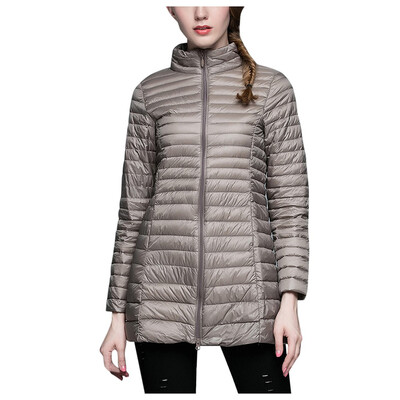 

Toponeto Fashion Winter Long Down Jacket Winter Jackets Slim Long Sleeve Overcoat