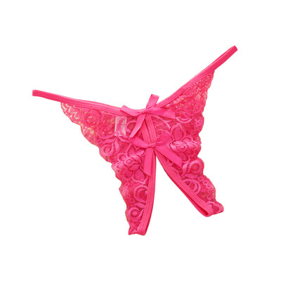 

Toponeto Womens Sexy Underwear Lace Openwork Ultra-thin Breathable Temptation Thong