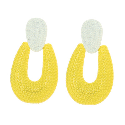 

2019 handmade New High quality Cute Acrylic beads earrings For women Elegant long colorful beads drop earrings Ethnic Jewelry