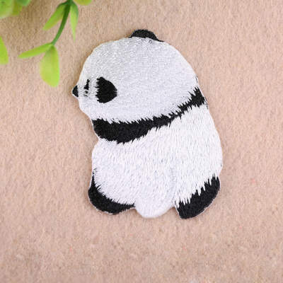 

Embroidered Animal Cloth Patches Stickers Cartoon Cute Little Panda Fabric Patch Clothing Accessories Decoration