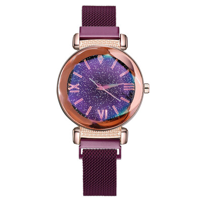 

Luxury Women Watches Romantic Starry Sky Dial Ladies Fashion Quartz Wristwatch Magnetic Buckle Strap Clock Zegarki Damskie