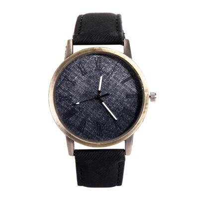 

Simple Casual MenWomen Leather Band Retro Round Dial Analog Quartz Watches