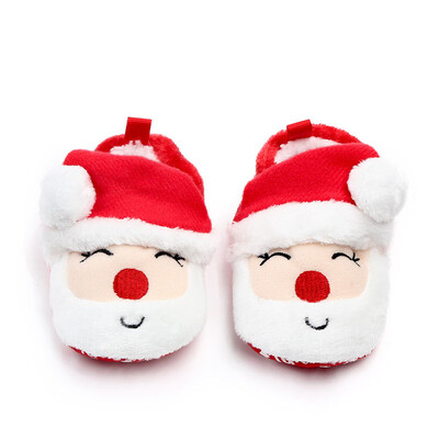 

Autumn Baby Boys Girls Christmas Pattern Anti-Slip Casual Shoes Sneakers Toddler Soft Soled First Walkers