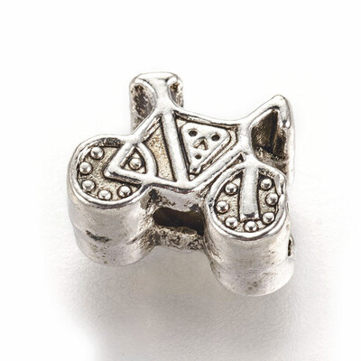 

Tibetan Style Alloy European Style Beads Car Antique Silver 9x11x58mm Hole 45mm