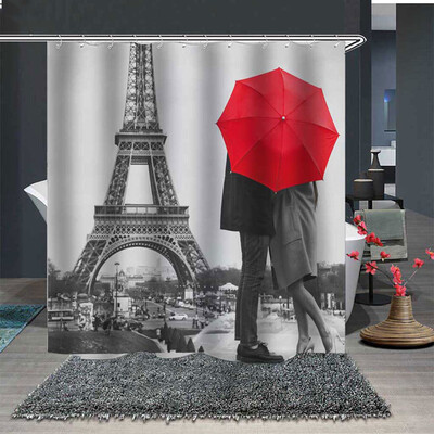 

〖Follure〗Popular Waterproof Shower Curtain With 12 Hooks Printed Bathroom 180x180cm