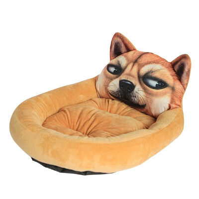 

Warm-Keeping Cartoon Pet Bed Soft Comfortable Cat Cushion Kennel Lovely Dog House