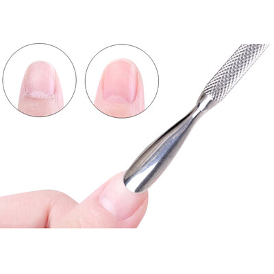 

Toponeto Silvery Stainless Steel Cuticle Pusher Dead Skin Remover Cutter Nail Art Tools