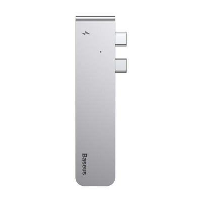 

Baseus 7 in 1 USB C Hub Dual Type-C to HDMI USB 30 RJ45 Card Reader PD