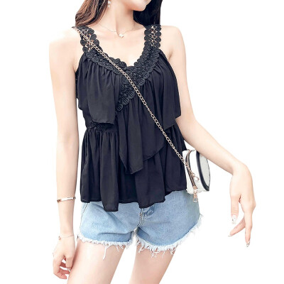 

Womens Summer Sleeveless Sexy V Neck Camisole Top