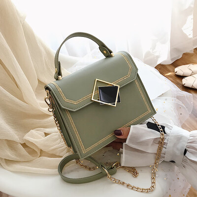 

Summer small bag wild handbag 2019 new fashion handbag small fresh ins super fire chain Messenger bag