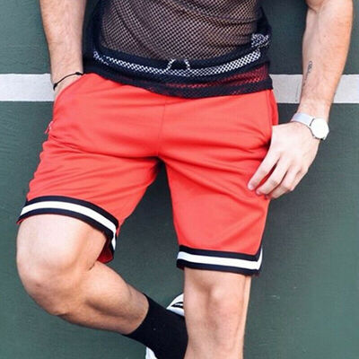 

Mens Summer Casual Stripe Shorts Gym Sport Jogging Beach Swim Pants Trousers