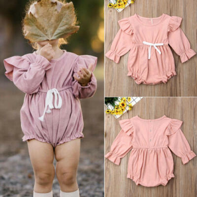 

Cotton Newborn Infant Baby Girl Romper Bodysuit Jumpsuit Clothes Outfits Set