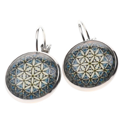 

Bohemia Style Earrings Fashion Retro Vintage Gem Time Earrings Creative Silver Antique Bronze Henna Jewelry