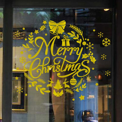

Tailored Merry Christmas Background Wall Decoration Removable Wall Stickers