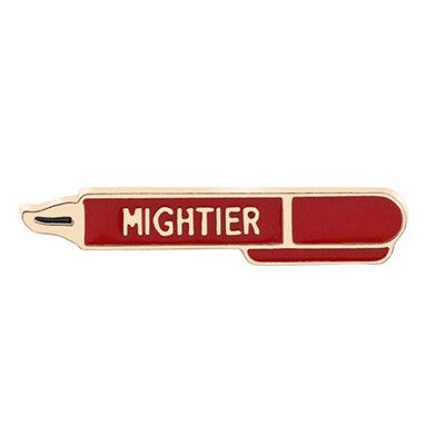 

2 Pcs Pen Drip Brooch Creative Metal Stationery Cute Pin Child Badge Clothing Pin