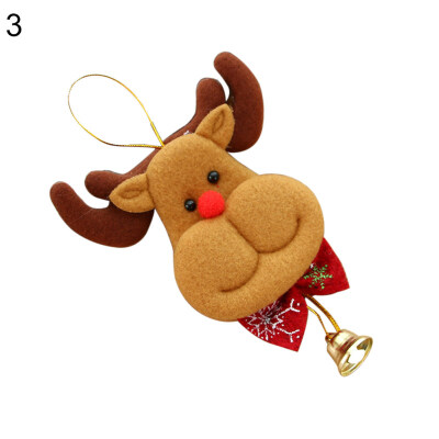 

Christmas Tree Santa Snowman Elk Bear Ornament Hanging Pendant Bell Decoration