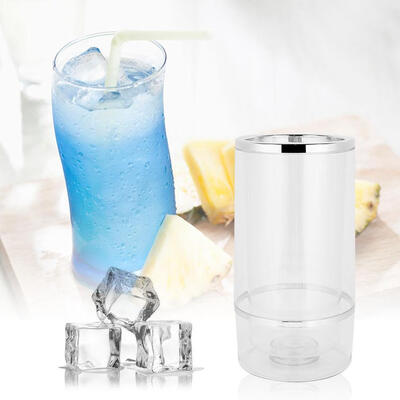 

Greensen Plastic Transparent Ice Bucket Ice Beverage Tub Cooling Drinks Beer Transparent Ice Bucket Plastic Ice Bucket