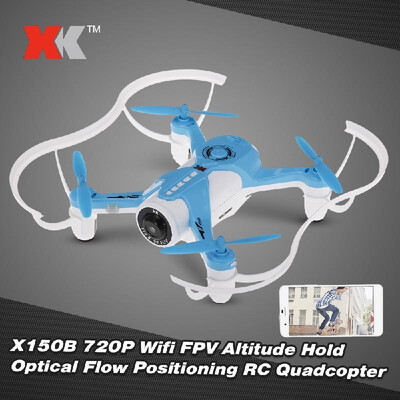 

Original XK X150W 24G 720P Camera Wifi FPV Optical Flow Positioning Altitude Hold RC Quadcopter