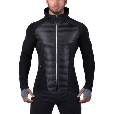 

Fitness Winter Mens Warm Cotton-padded Clothes Light-weight Sports Cotton-padded Jacket Male Sportswear