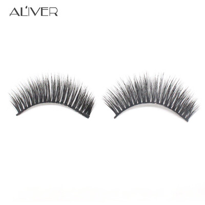 

〖Follure〗1 Pairs Thick Long Cross Party False Eyelashes Black Band Fake Eye Lashes A