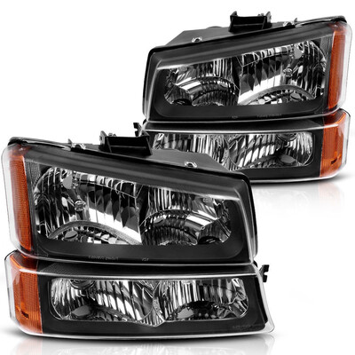 

For 2003-2006 Chevy Silverado HeadlightsBumper Signal LampDriving Fog Lights