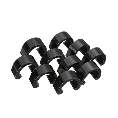 

10PCS Aluminum Alloy Bicycle C Type Buckle For MTB Road Bike Disc Brake Cable Frame Organizer Line Pipe Clip