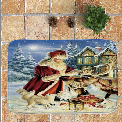 

Tailored Merry Christmas Welcome Doormats Indoor Home Carpets Decor 40x60CM