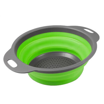 

Circular Telescopic Folding Leachate Silica Gel Basket Fruit Washing Basket